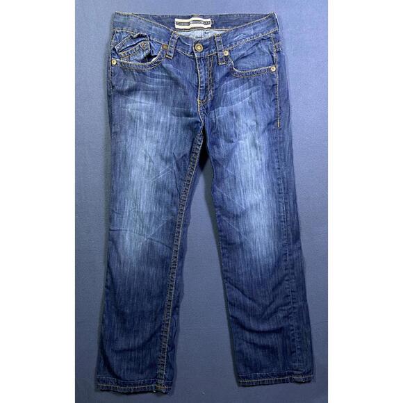 Kentucky Ely Selvedge Denim Men Jeans 34 36x31 Blue Dark Wide Leg Bootcut Cowboy